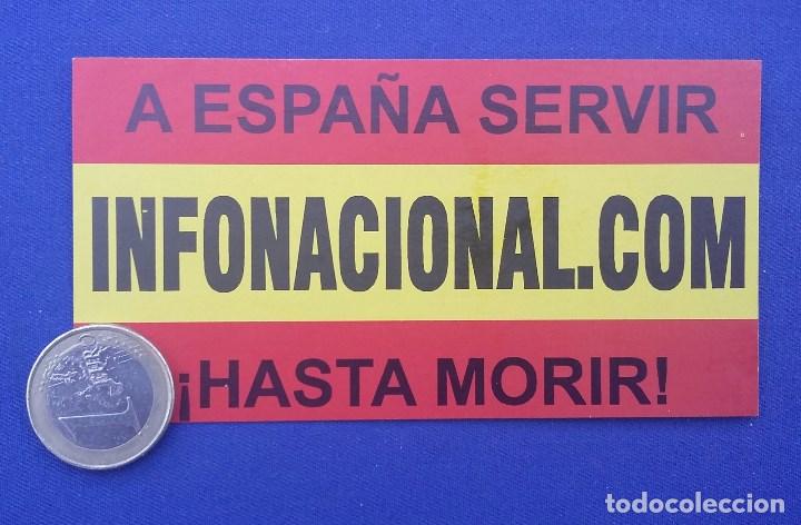 Militaria: Pegatina Infonacional. - Foto 1