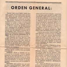 Militaria: ORDEN GENERAL MILICIA CIUDADANA DE VITORIA - GUERRA CIVIL. Lote 98980251