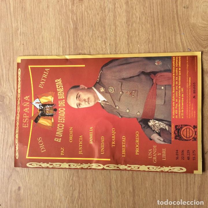 Militaria: Tarjeta Diptico musical bazar nacional part. loteria a&ntilde;o 1997 francisco franco , primo de rivera