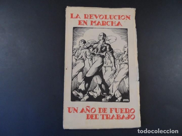 Militaria: LA REVOLUCIÓN EN MARCHA. UN AÑO DE FUERO DEL TRABAJO. AÑO 1939. - Foto 1 - 99746019