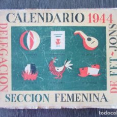 Militaria: CALENDARIO DELEGACIÓN SECCIÓN FEMENINA DE FET, JONS, AÑO 1944 FALANGE ESPAÑOLA, DIVISIÓN AZUL