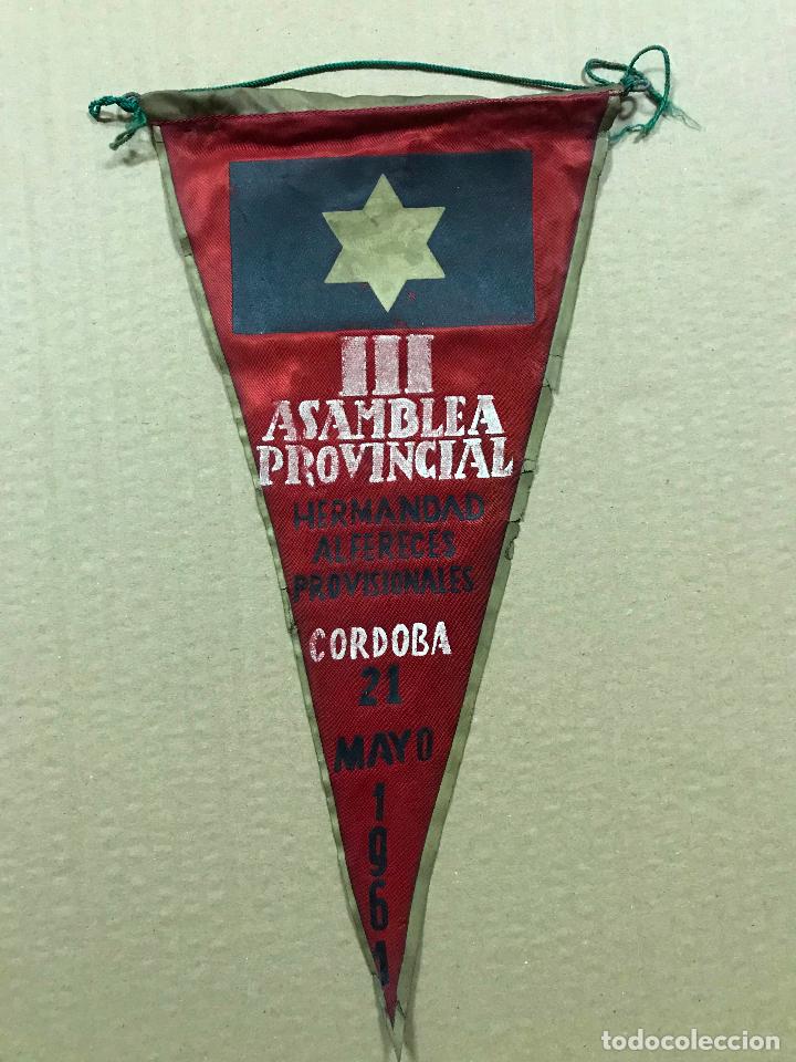 Militaria: BANDER&Iacute;N  III ASAMBLEA PROVINCIAL HERMANDAD ALFERECES PROVISIONALES, C&Oacute;RDOBA 21 MAYO 1961