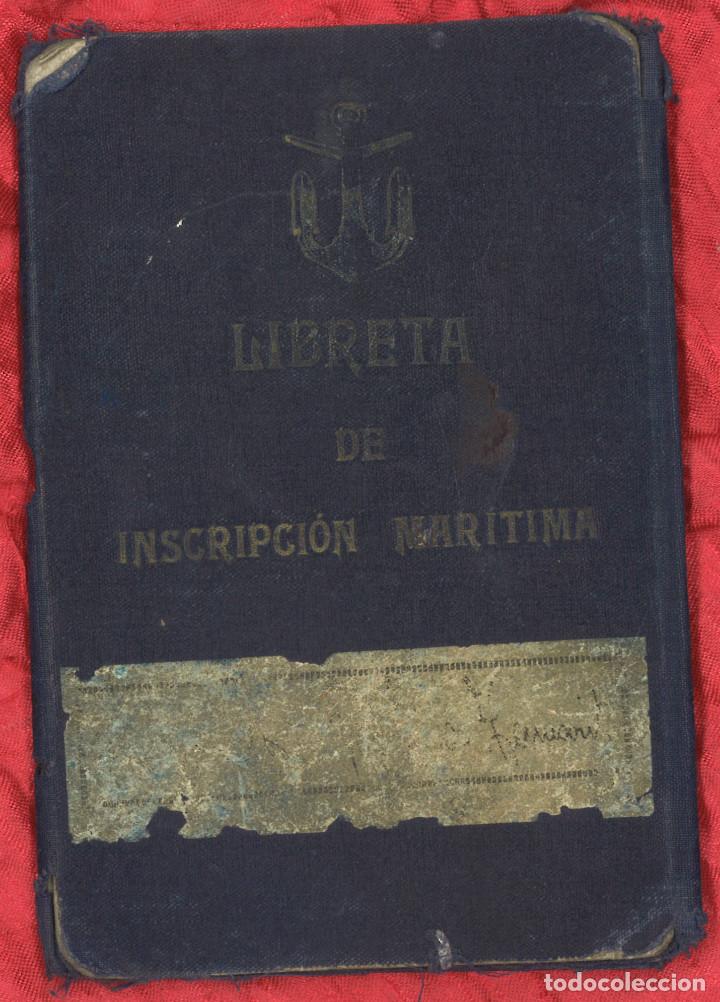 Militaria: Libreta de inscripci&oacute;n mar&iacute;tima. Valencia, 1914