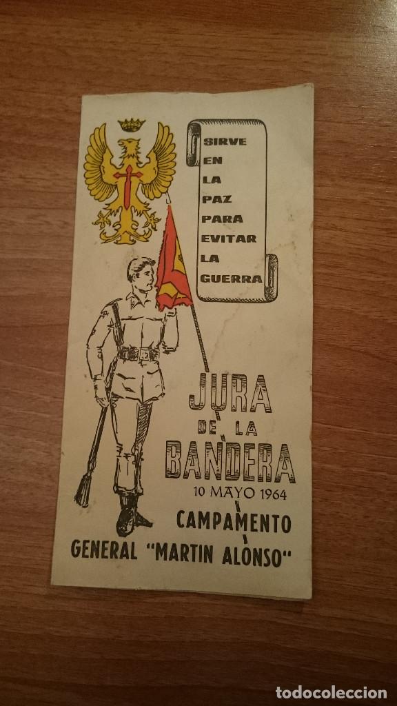 Military Antiques: PROGRAMA DE ACTOS JURA DE LA BANDERA 10 MAYO 1964 CAMPAMENTO GENERAL MARTIN ALONSO
