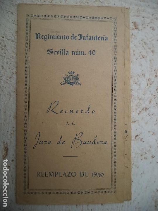 Military Antiques: RECUERDO JURA DE BANDERA.REGIMIENTO DE INFANTERIA SEVILLA