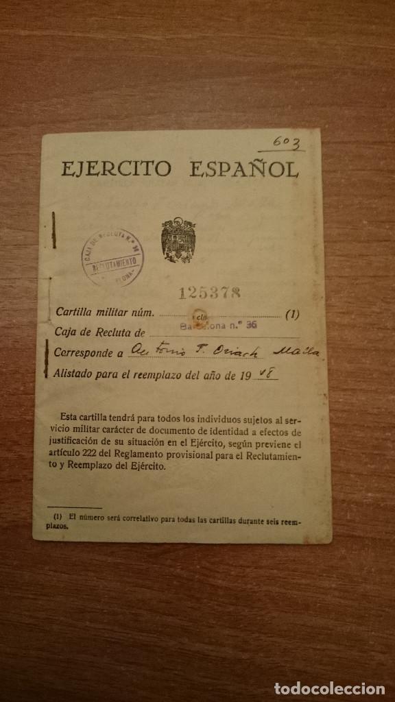 Militaria: CARTILLA MILITAR EJERCITO ESPA&Ntilde;OL Y HOJA DE MOVILIZACION MILITAR A&Ntilde;O 1948