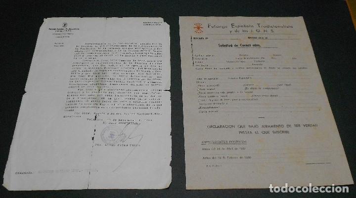 Militaria: Documentos Falange - Foto 1