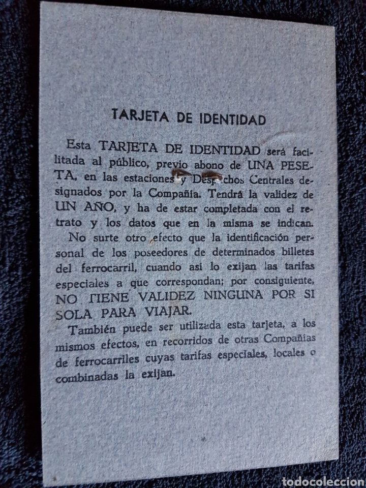 Militaria: Carnet ferrocarril MZA - Foto 2