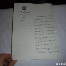 Militaria: CRUZ ROJA ESPAÑOLA OVIEDO CARTA NOMBRANDO CAPELLAN PARA ASISTIR ESPIRITUALMENTE A LOS HERIDOS 1910. Lote 111069375
