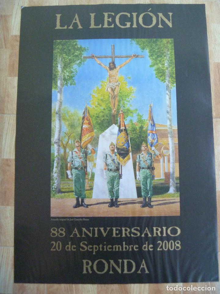 Militaria: LA LEGION ; CARTEL DEL 88 ANIVERSARIO . 20 SEPTIEMBRE 2008 . RONDA