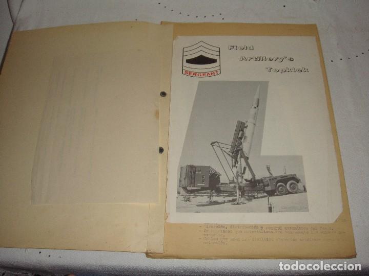 Militaria: Los misiles y la artilleria. Ministerio del Ejercito. 1964.