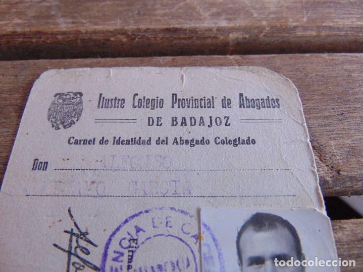 Carnet Identidad De Abogado Colegiado Colegio P Comprar Propaganda Militar Y Documentos Militares En Todocoleccion