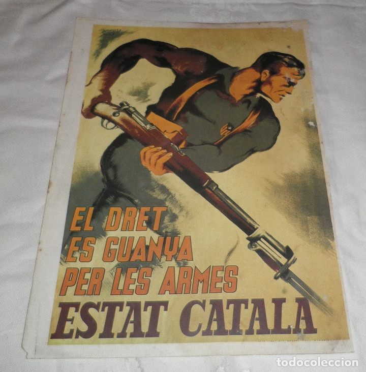 Militaria: cartel de la guerra civil espa&ntilde;ola n&ordm; Dominguez  coleccion Josep Termes