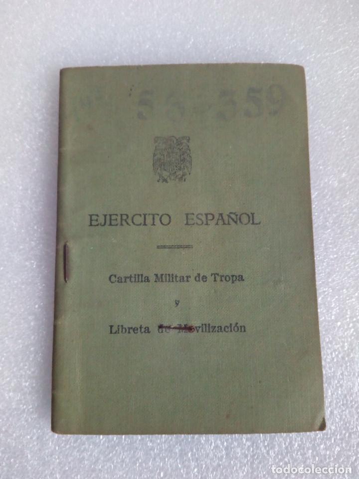 Militaria: CARTILLA MILITAR DE TROPA Y LIBRETA DE MOVILIZACI&Oacute;N DEL EJERCITO ESPA&Ntilde;OL 1956