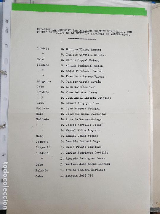 Militaria: relacion division azul de este ministerio