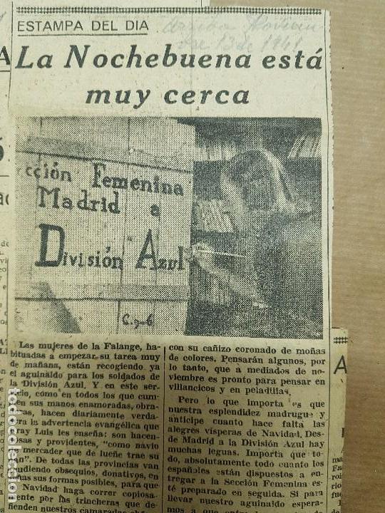 Militaria: recortes division azul seccion femenina