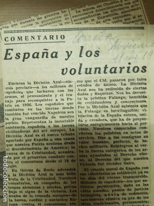 Militaria: recortes division azul Espa&ntilde;a y los voluntarios