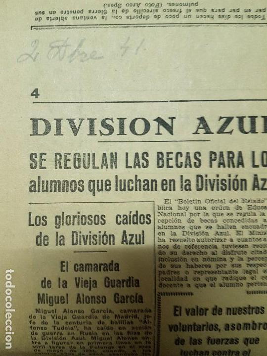 Militaria: recortes division azul becas division azul caido miguel alonso garcia
