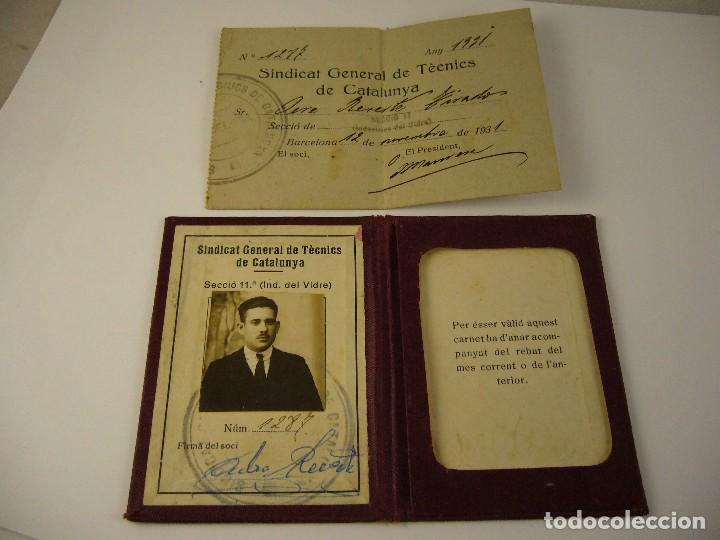 Militaria: SINDICATO GENERAL DE TECNICS DE CATALUNYA 1931