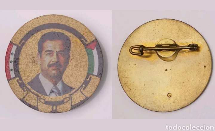 Militaria: Chapa Sadam Hussein 35mm - Foto 1