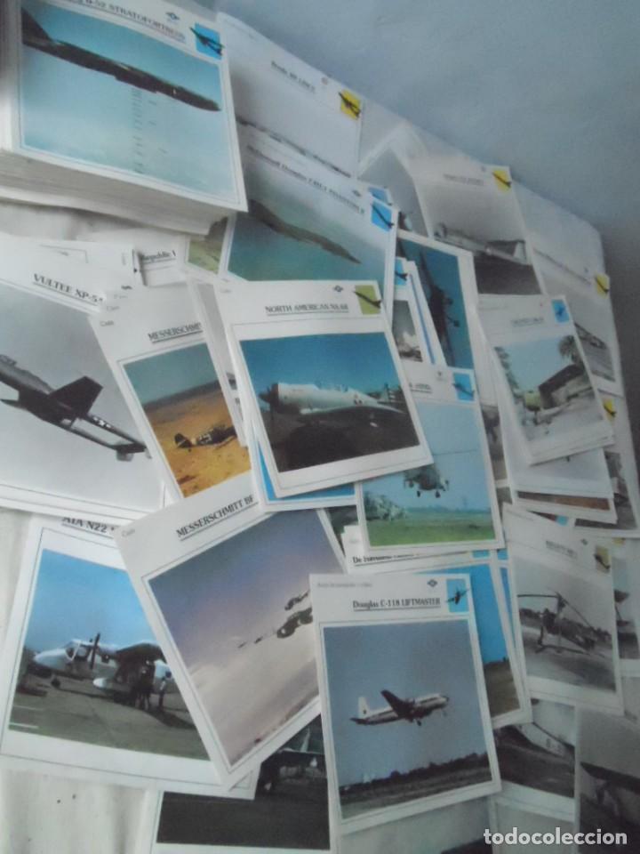 Militaria: aviones de guerra gran lote de mas de 300 fichas con caracteristicas tecnicas de cada avion