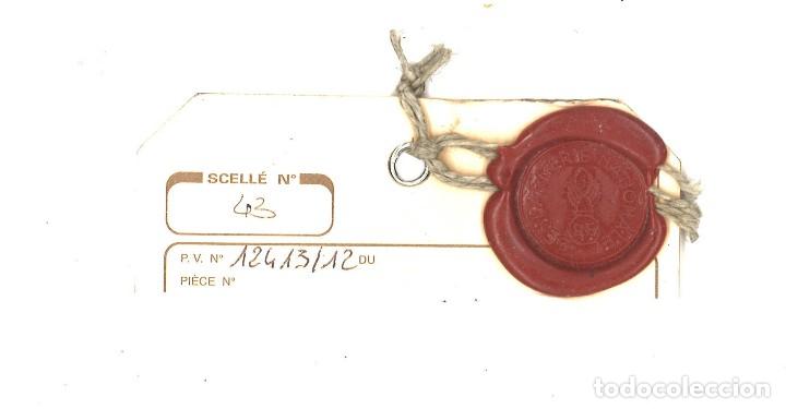 Militaria: Lacrado de prueba policial. Gendarmer&iacute;a francesa