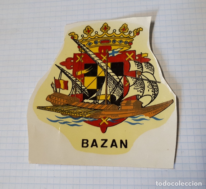 Militaria: Calcoman&iacute;a de unos 8 cms aprox. Bazan