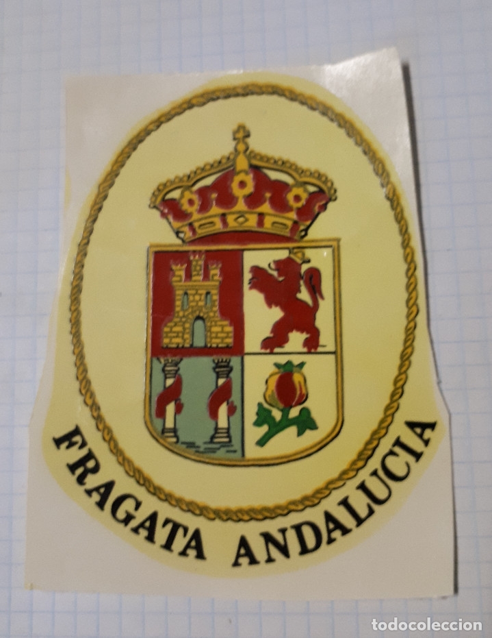 Military Antiques: Calcoman&iacute;a Fragata Andaluc&iacute;a, 8 cm aprox.
