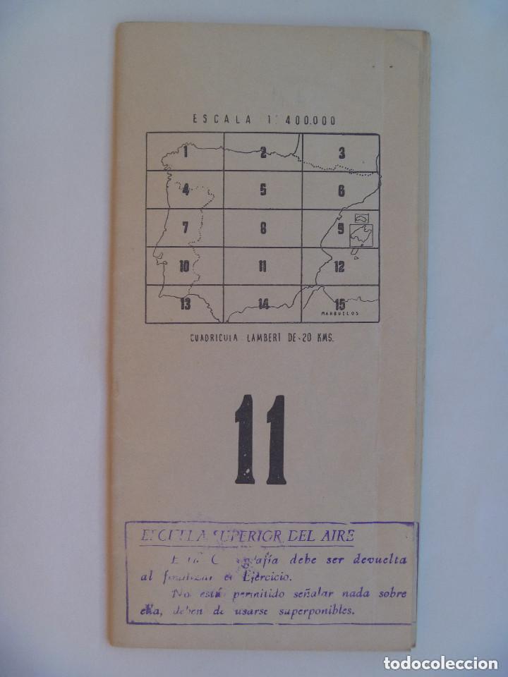 Military Antiques: GUIA MILITAR DE CARRETERAS N&ordm; 11: CORDOBA , CIUDAD REAL , ALBACETE, ETC. ESCUELA SUPERIOR DEL AIRE