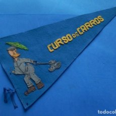 Militaria: BANDERÍN. CURSO DE CARROS.. Lote 129312923
