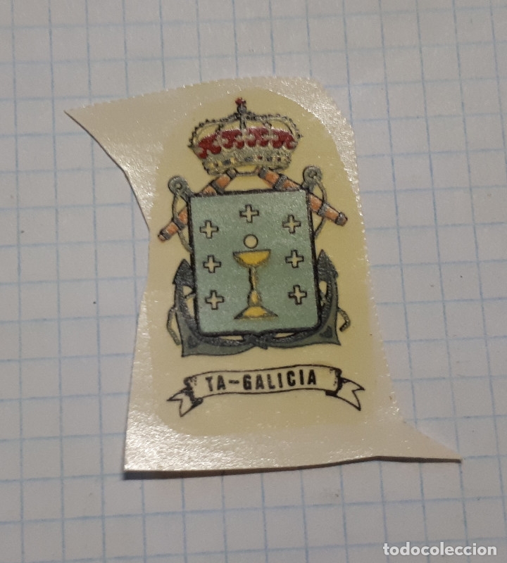 Militaria: Calcomania TA Galicia, 3-4 cmts.