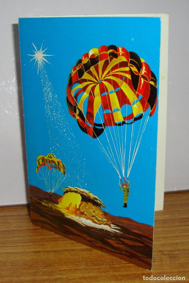 Militaria: (TC-126) FELICITACION NAVIDAD BRIGADA PARACAIDISTA 1980