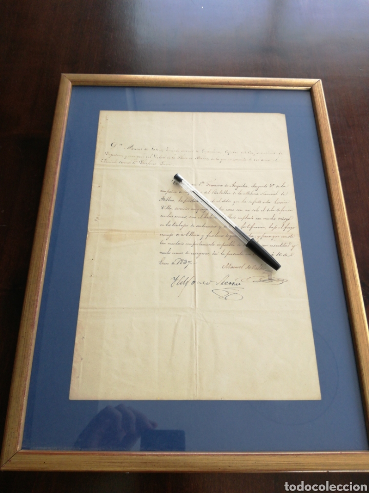 Militaria: Certificado de armas primera guerra carlista 1837