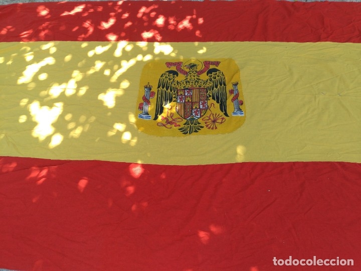 gran bandera de españa con aguila de san juan a - Comprar Propaganda