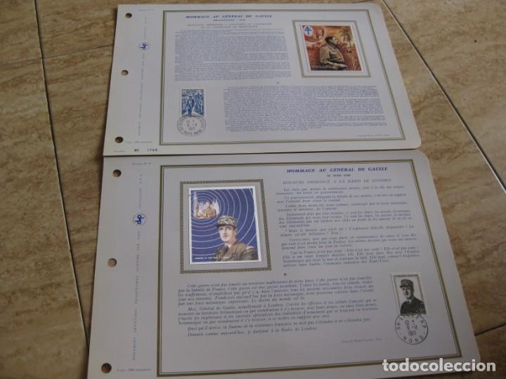 Militaria: Documentos Homenaje al General De Gaulle - Foto 1