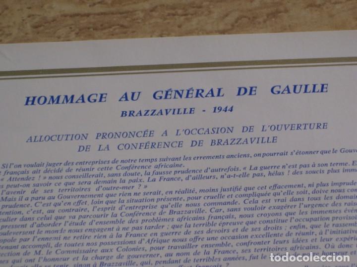 Militaria: Documentos Homenaje al General De Gaulle - Foto 5