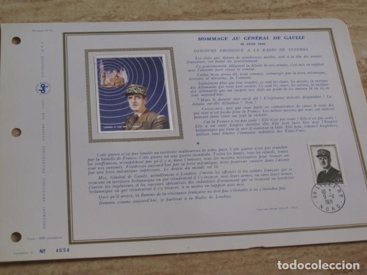 Militaria: Documentos Homenaje al General De Gaulle - Foto 9