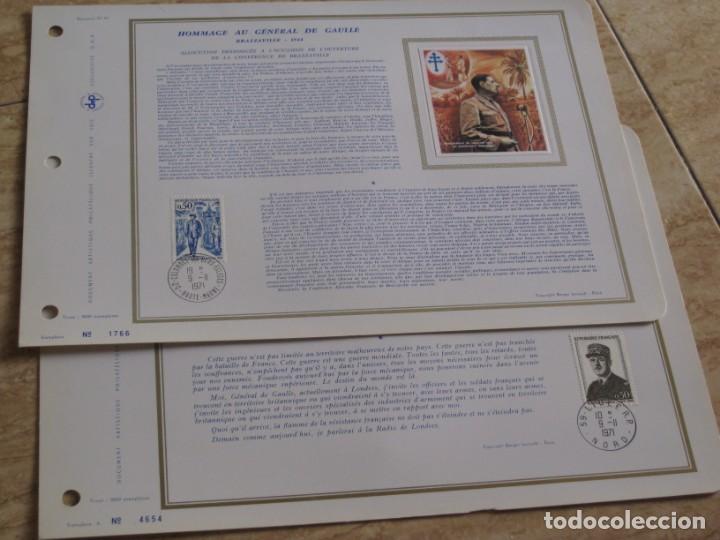 Militaria: Documentos Homenaje al General De Gaulle - Foto 16
