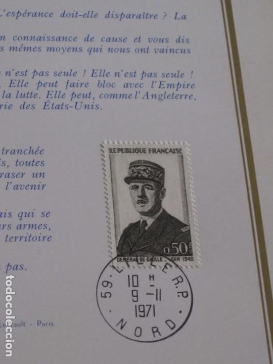 Militaria: Documentos Homenaje al General De Gaulle - Foto 11