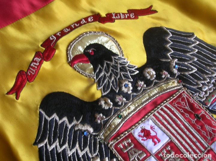 gran bandera de españa bordada. escudo aguila m - Comprar Propaganda  militar e documentos militares no todocoleccion