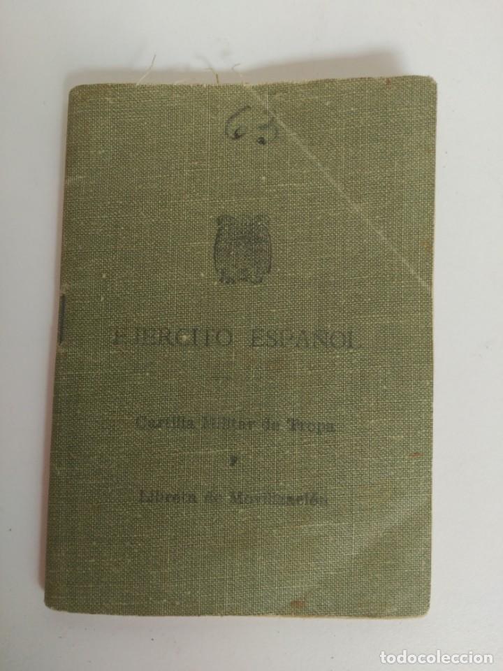 Military Antiques: Cartilla militar de tropa, libreta de movilizaci&oacute;n, a&ntilde;os 50 y 60