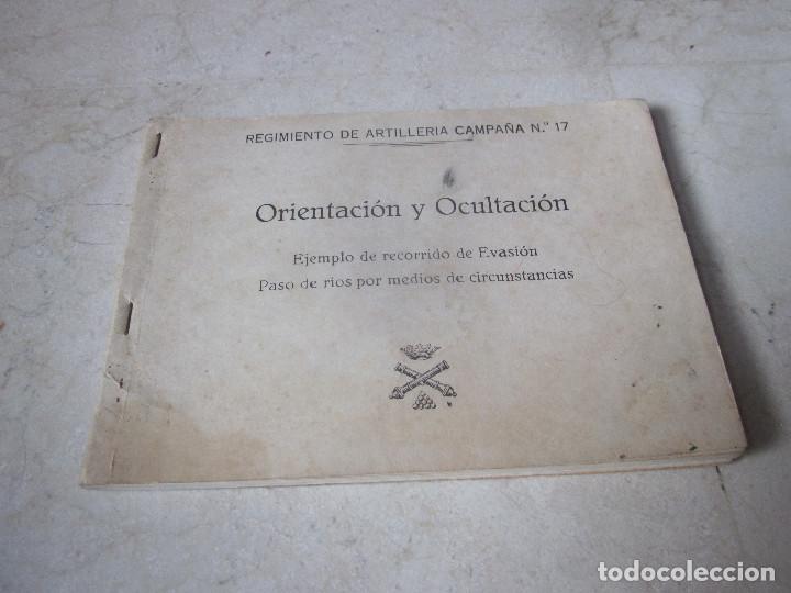 Militaria: ORIENTACION Y OCULTACION - REGIMIENTO DE ARTILLERIA - MILI A&Ntilde;OS 70