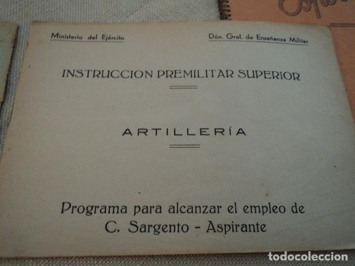 Militaria: INSTRUCCION PREMILITAR SUPERIOR - PROGRAMA SARGENTOS ASPIRANTES complemento - Foto 2