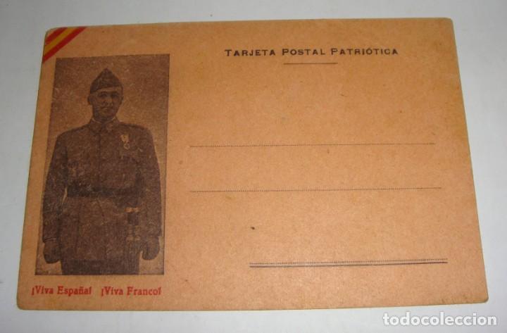 Militaria: Tarjeta Postal Patri&oacute;tica. Franco.