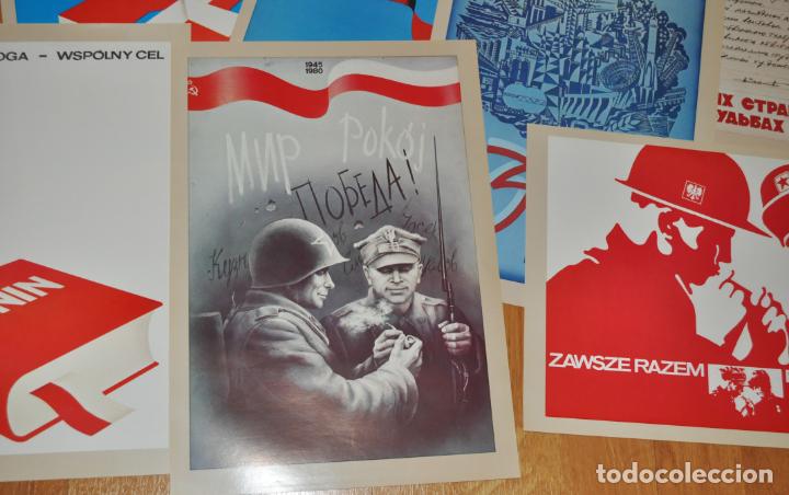 Militaria: Juego de 22 carteles sovietico -polacos .Amistad entre Polonia i URSS.made in Polonia - Foto 5 - 142423766