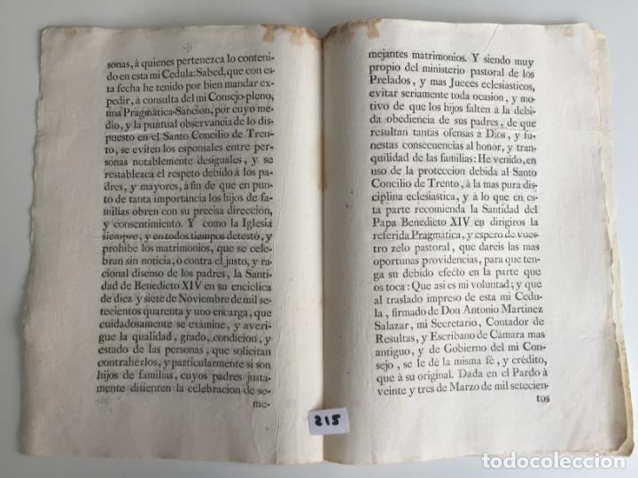 Militaria: REAL CEDULA DE S.M. , MADRID 1776 - Foto 3