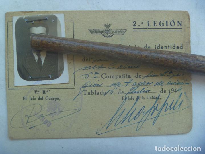 Militaria: TROPAS DE AVIACION : CARNET DE SOLDADO DE LA 2  LEGION . TABLADA ( SEVILLA ) , 1944