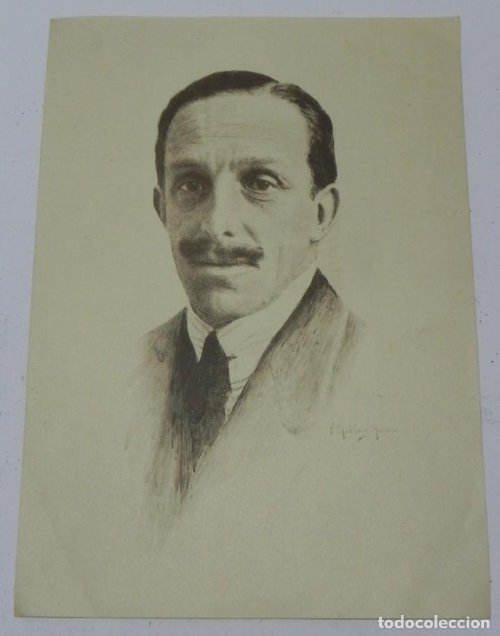 Militaria: ANTIGUA LITOGRAFIA DE ALFONSO XIII, TAL COMO PUEDE VERSE EN LA FOTOGRAFIA PUESTA, MIDE 19,5 X 14 CMS