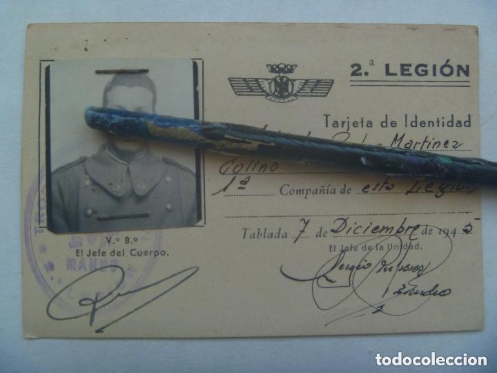 Militaria: TROPAS DE AVIACION : CARNET DE SOLDADO DE LA 2&ordf;  LEGION . TABLADA ( SEVILLA ) , 1945