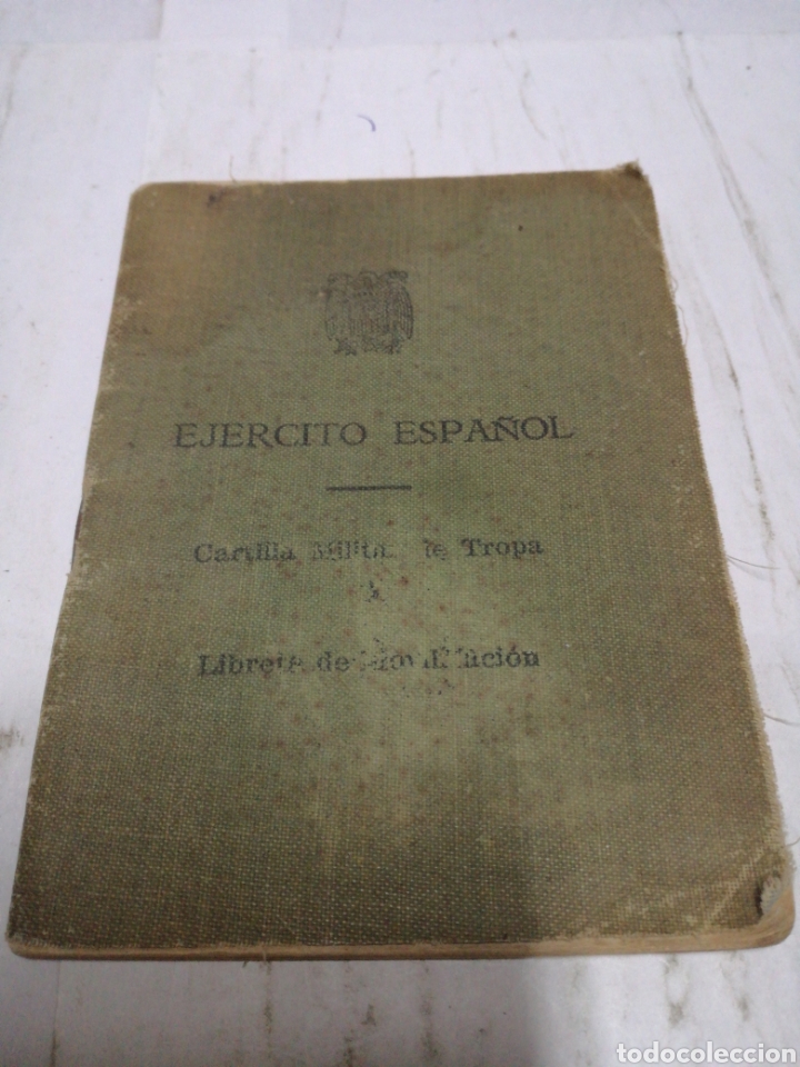 Militaria: Cartilla militar de tropa ej&eacute;rcito espa&ntilde;ol 1957 regimiento de cazadores de monta&ntilde;a numero 12